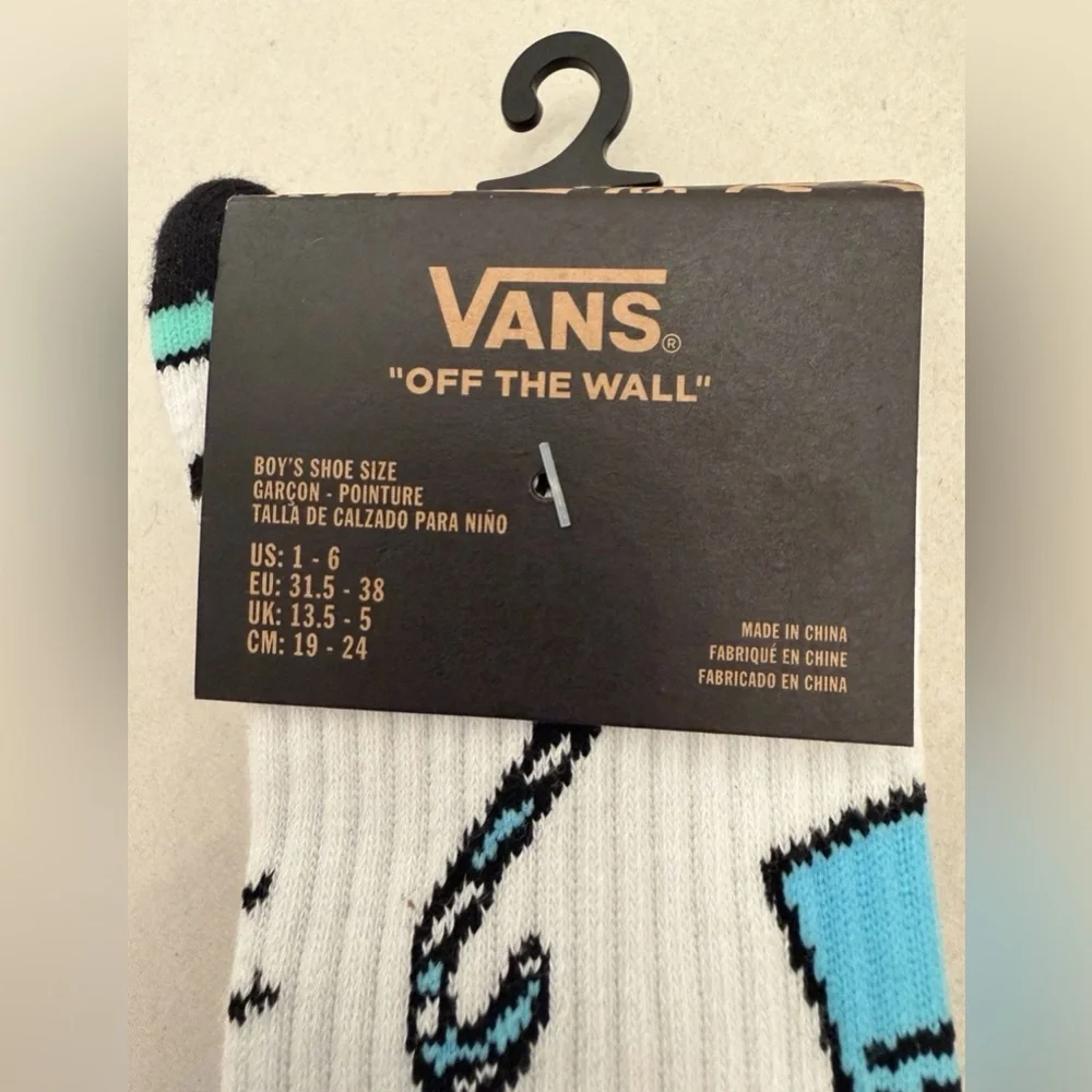 RARE 3‎ Packs Vans Boys Yeti Socks 1-6